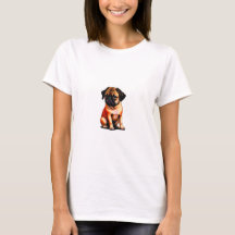 Camiseta de diseño de perro lindo