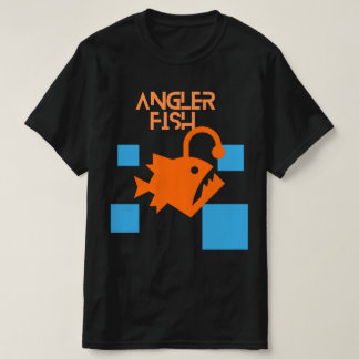 Camiseta de diseño de pez linterna tipo cuadrado