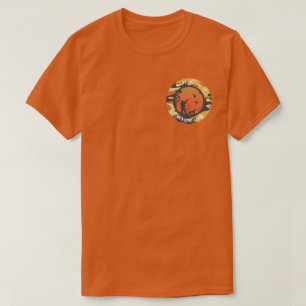 Camiseta de diseño de redondo de pato y de camo