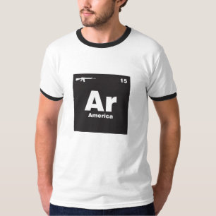 Camiseta de diseño de rifle AR-15 para hombres