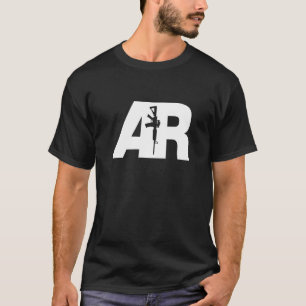 Camiseta de diseño de rifle AR-15 para hombres