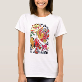 Camiseta de diseño de tatuaje de Foo y Lotus