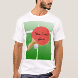 Camiseta de diseño de tenis de mesa de ping pong
