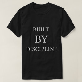 Camiseta de diseño de texto motivacional construid