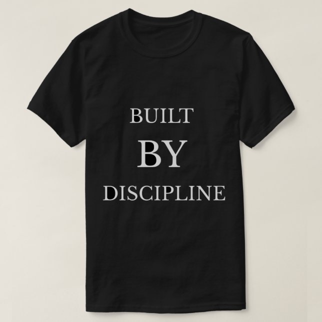 Camiseta de diseño de texto motivacional construid (Diseño del anverso)