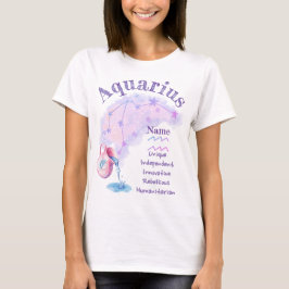 Camiseta de diseño de Zodíaco de Acuario *1