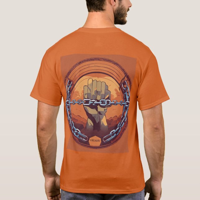 Camiseta de diseño del Tatuaje de la Libertad de l (Reverso)