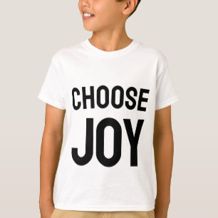 Camiseta de diseño Elige Alegría Amor y Felicidad