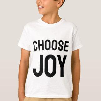 Camiseta de diseño Elige Alegría Amor y Felicidad