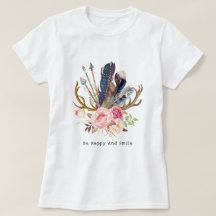 Camiseta de diseño femenino estilo Boho