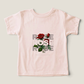 CAMISETA DE DISEÑO FLORAL DE ROSAS PARA NIÑOS