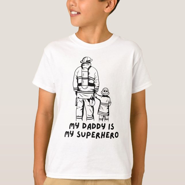 Camiseta de diseño gráfico para papá e hijo del bo (Anverso)
