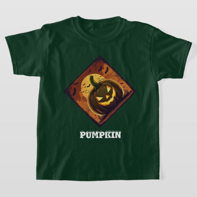 Camiseta de diseño ilustrada de la Calabaza de Hal (Distribución)