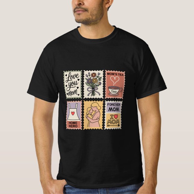 Camiseta de diseño mama héroe del hogar (Anverso)