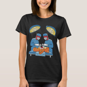 Camiseta de diseño Minimalista de cirugía de osito