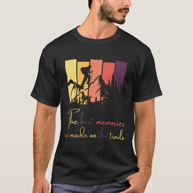 camiseta de diseño moderno para practicar senderis (Anverso)