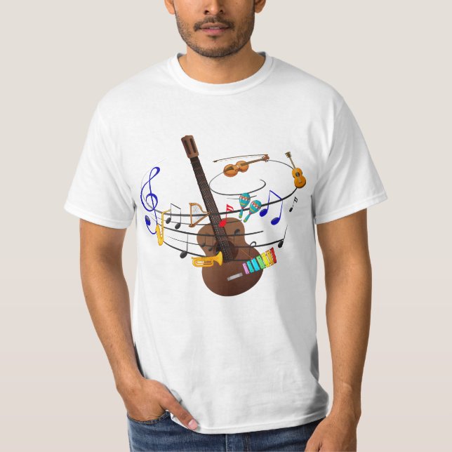 CAMISETA DE DISEÑO MÚSICO (Anverso)