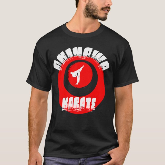 Camiseta de diseño original de Karate de Okinawa (Anverso)