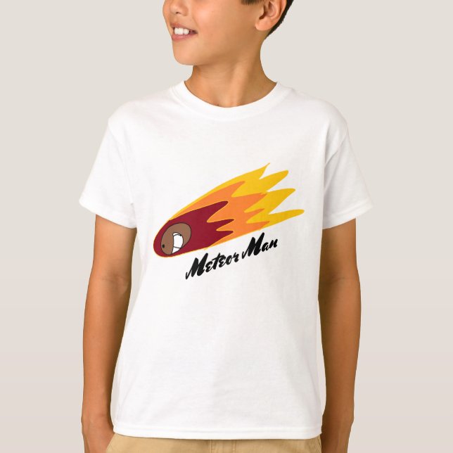 Camiseta de diseño original del personaje Meteor M (Anverso)
