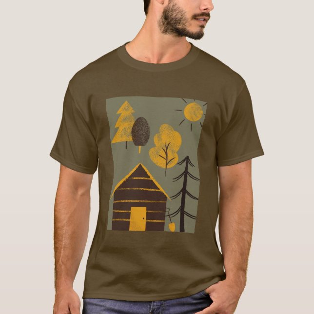 Camiseta de diseño paisajístico (Anverso)