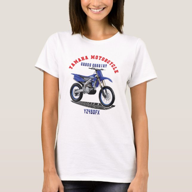 Camiseta de diseño Personalizado YAMAHA YZ450FX (Anverso)