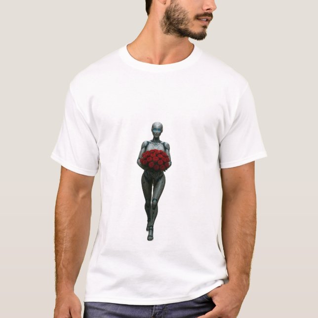 Camiseta de diseño robótico (Anverso)