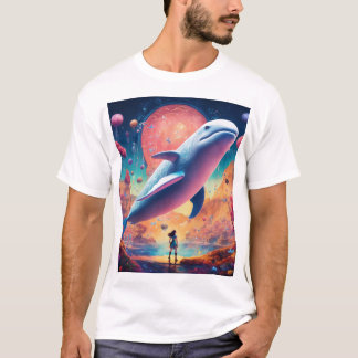 Camiseta de diseño subacuático de exposición prolo