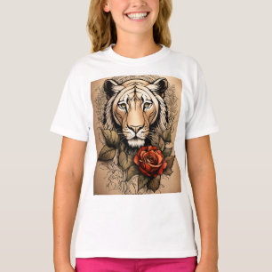 Camiseta de diseño tradicional de tatuaje estadoun