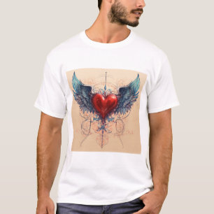 Camiseta de diseño tradicional de tatuaje estadoun