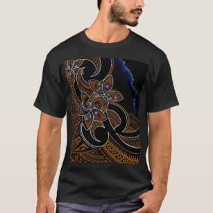 camiseta de diseño tribal polinesia