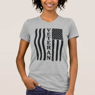 Camiseta de diseño vectorial vintage de la bandera