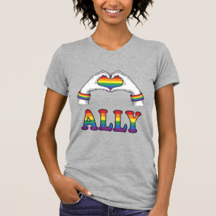 Camiseta de diseño vintage de orgullo de manos de 
