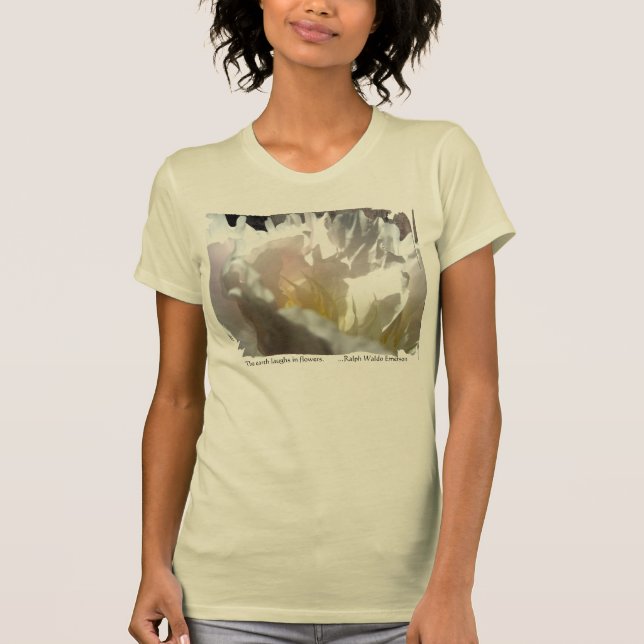 Camiseta de diseño White Peony (Anverso)