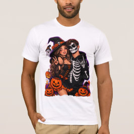 Camiseta de disfraz de pareja de Halloween lindo –