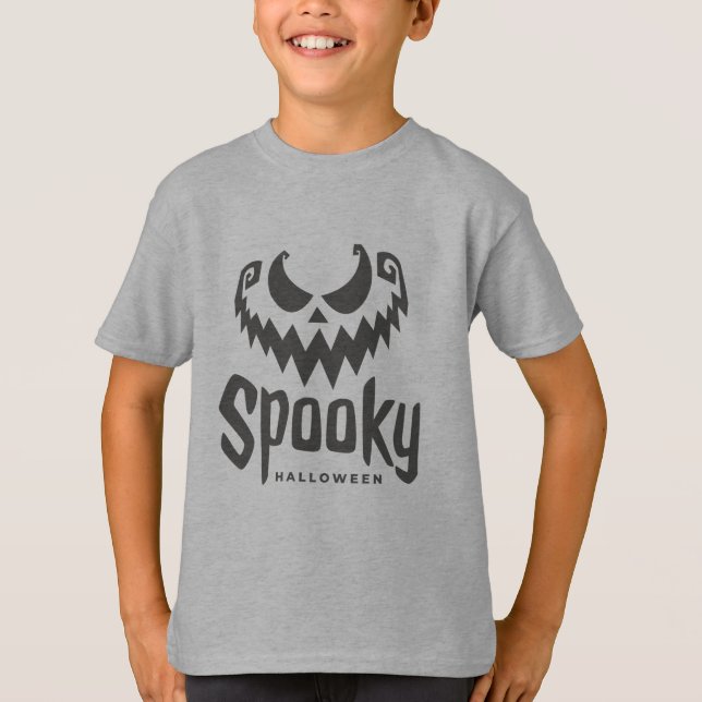 Camiseta de disfraz divertido de Halloween espeluz (Anverso)