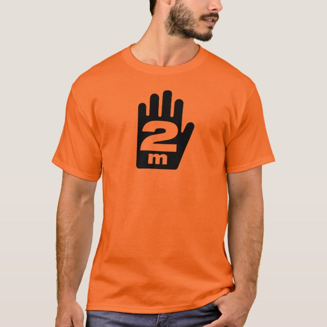 Camiseta de Distancia Social de "2 m" (Anverso)