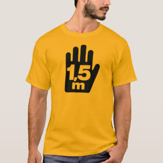 Camiseta de distanciamiento social de "1,5 m" - GR