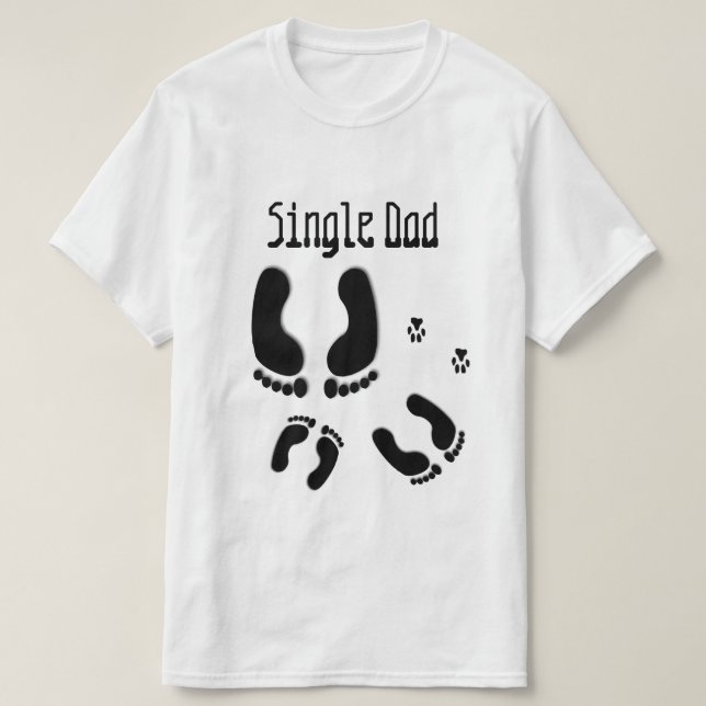Camiseta de diversión de papá único (Diseño del anverso)