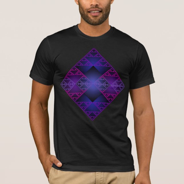 Camiseta de diversión Sierpinski Triangle (Anverso)