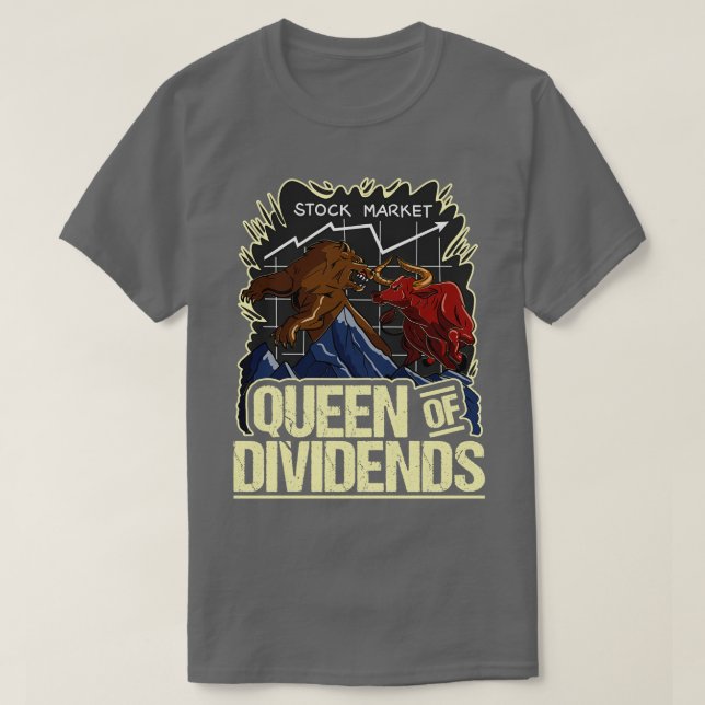 Camiseta de dividendos de alza contra inversor en el mercad (Diseño del anverso)