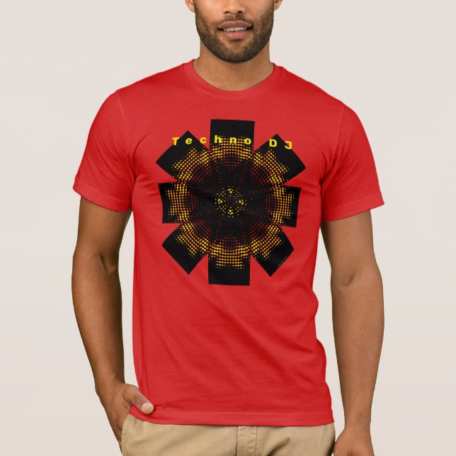 Camiseta de DJ de Techno (Anverso)