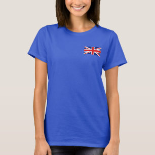 Camiseta de DK BRITÁNICA de la bandera y del mapa