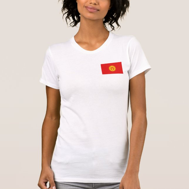 Camiseta de DK de la bandera y del mapa de (Anverso)
