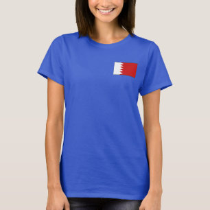 Camiseta de DK de la bandera y del mapa de Bahrein