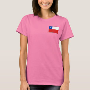 Camiseta de DK de la bandera y del mapa de Chile