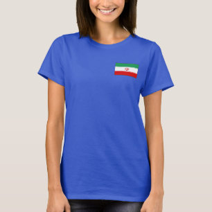 Camiseta de DK de la bandera y del mapa de Irán