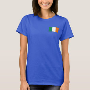 Camiseta de DK de la bandera y del mapa de Irlanda