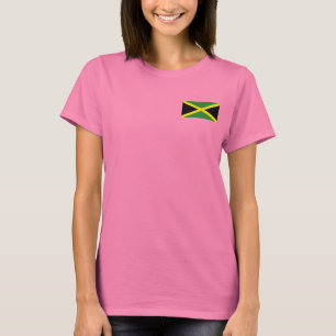 Camiseta de DK de la bandera y del mapa de Jamaica