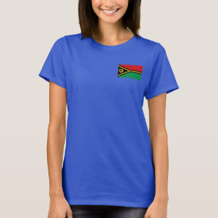 Camiseta de DK de la bandera y del mapa de Vanuatu