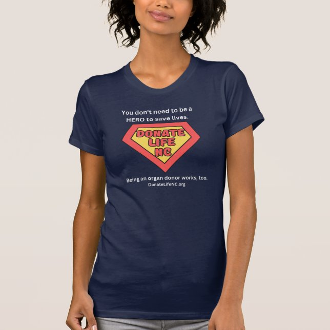Camiseta de donante de héroes - Mujeres (Anverso)